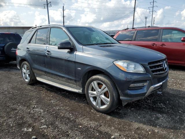 4JGDA5HB4CA016889 - 2012 MERCEDES-BENZ ML 350 4MATIC GRAY photo 4