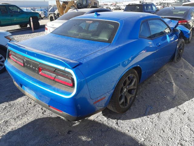 2C3CDZBT9FH869430 - 2015 DODGE CHALLENGER SXT PLUS BLUE photo 4