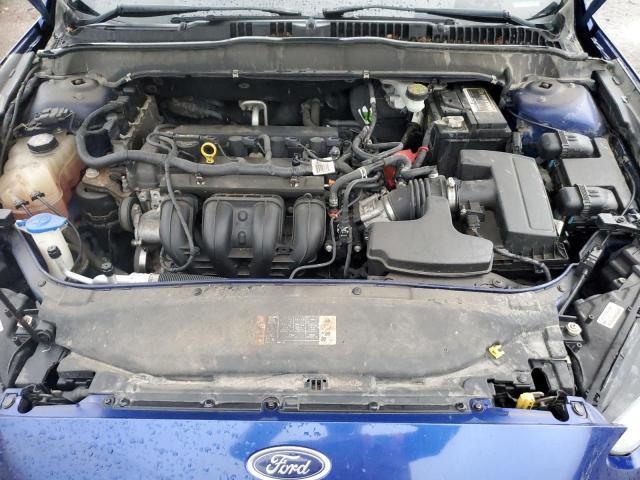 3FA6P0H74FR252520 - 2015 FORD FUSION SE BLUE photo 11