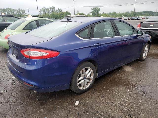 3FA6P0H74FR252520 - 2015 FORD FUSION SE BLUE photo 3