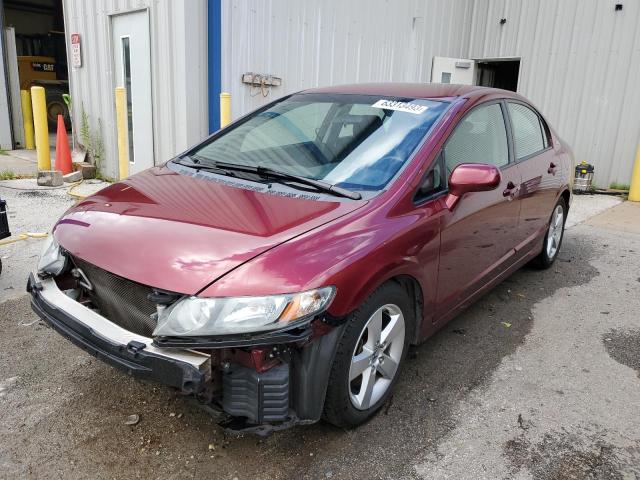 19XFA16659E010973 - 2009 HONDA CIVIC LX-S Rouge photo 1