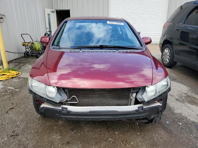 19XFA16659E010973 - 2009 HONDA CIVIC LX-S Rouge photo 5