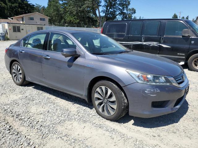 1HGCR6F30EA003359 - 2014 HONDA ACCORD HYBRID GRAY photo 4