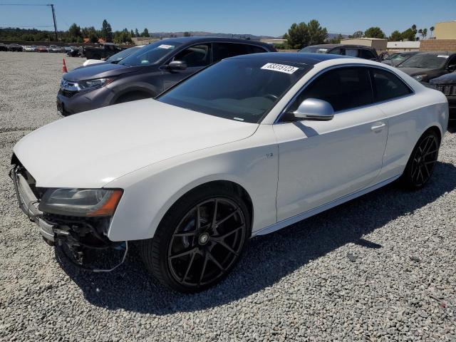 WAURV78T39A024460 - 2009 AUDI S5 QUATTRO WHITE photo 1