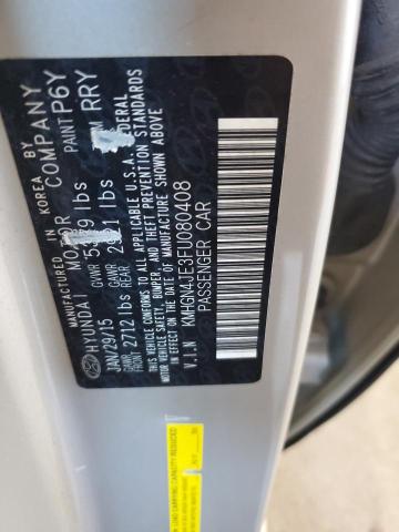 KMHGN4JE3FU080408 - 2015 HYUNDAI GENESIS 3.8L 奶油色 照片 12