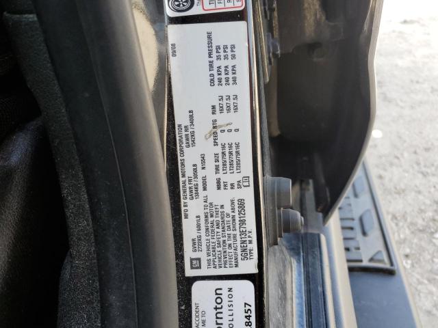 5GNEN13E798125869 - 2009 HUMMER H3T GRAY photo 12
