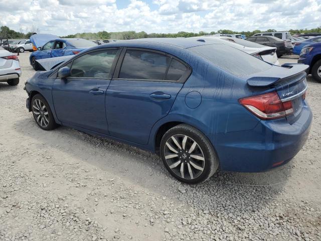 2HGFB2F95FH504863 - 2015 HONDA CIVIC EXL BLUE photo 2