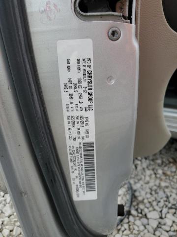 2C4RC1BG7CR312499 - 2012 CHRYSLER TOWN & COU TOURING SILVER photo 12