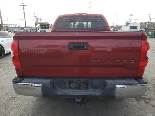 5TFRM5F18HX112573 - 2017 TOYOTA TUNDRA DOUBLE CAB SR/SR5 RED photo 6