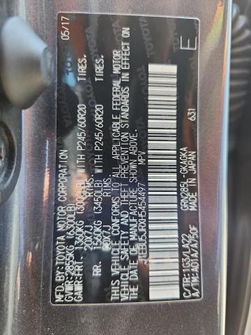 JTEBU5JRXH5454497 - 2017 TOYOTA 4RUNNER SR5/SR5 PREMIUM ნაცრისფერი ფოტო 14