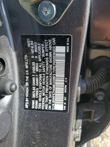 SHHFK7H44MU229873 - 2021 HONDA CIVIC SPORT GRAY photo 12