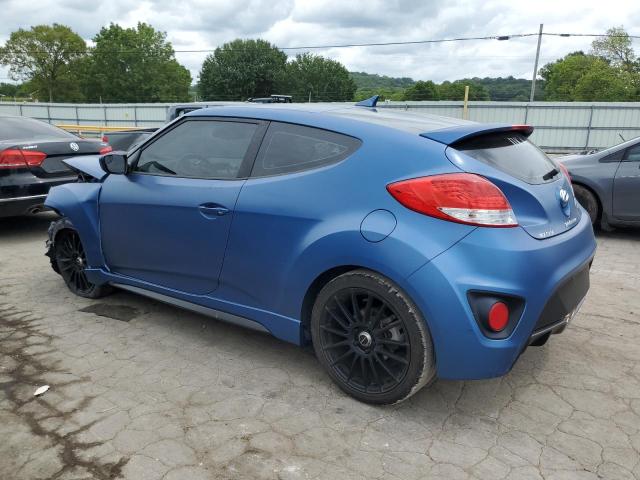 KMHTC6AE3GU262501 - 2016 HYUNDAI VELOSTER TURBO BLUE photo 2