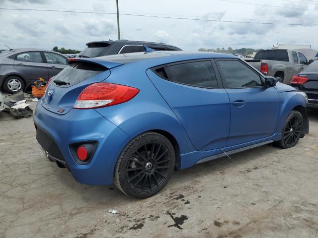 KMHTC6AE3GU262501 - 2016 HYUNDAI VELOSTER TURBO BLUE photo 3