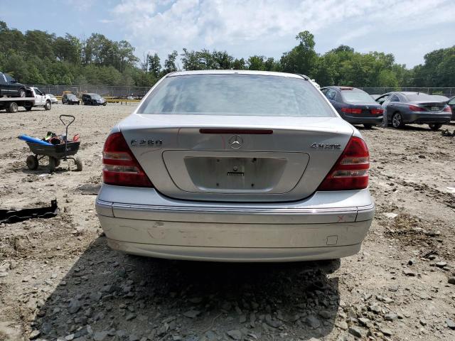 WDBRF92H07F901016 - 2007 MERCEDES-BENZ C 280 4MATIC SILVER photo 6