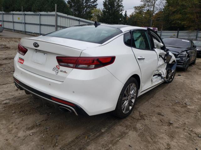 5XXGV4L20HG132531 - 2017 KIA OPTIMA SXL WHITE photo 4