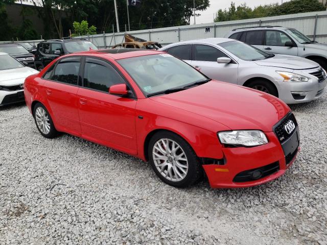 WAUDF78E78A142387 - 2008 AUDI A4 2.0T QUATTRO RED photo 4