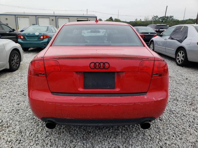 WAUDF78E78A142387 - 2008 AUDI A4 2.0T QUATTRO RED photo 6