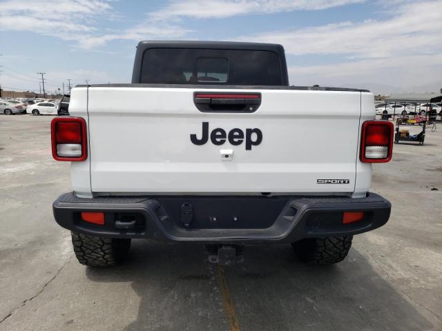 1C6HJTAG2ML539017 - 2021 JEEP GLADIATOR SPORT WHITE photo 6