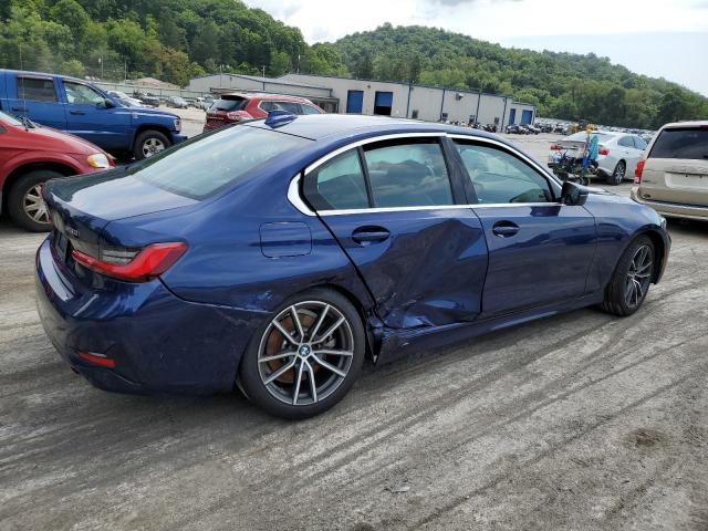 3MW5R7J02L8B11501 - 2020 BMW 330XI BLUE photo 3