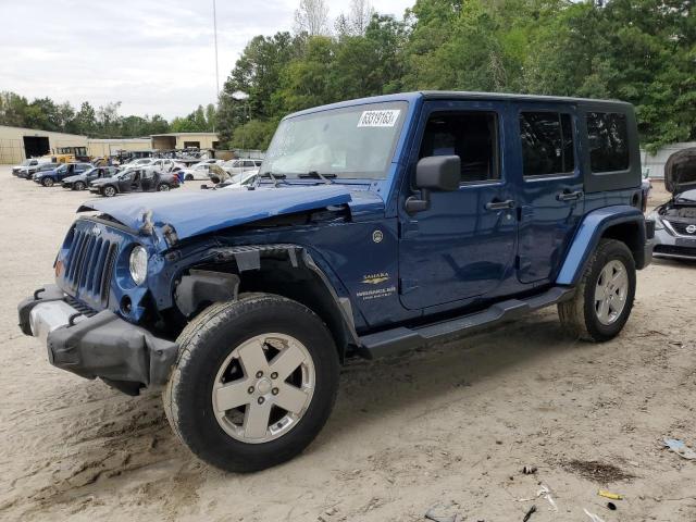 1J4BA5H10AL221527 - 2010 JEEP WRANGLER SAHARA BLUE photo 1