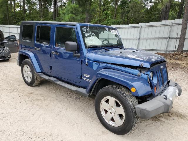 1J4BA5H10AL221527 - 2010 JEEP WRANGLER SAHARA BLUE photo 4