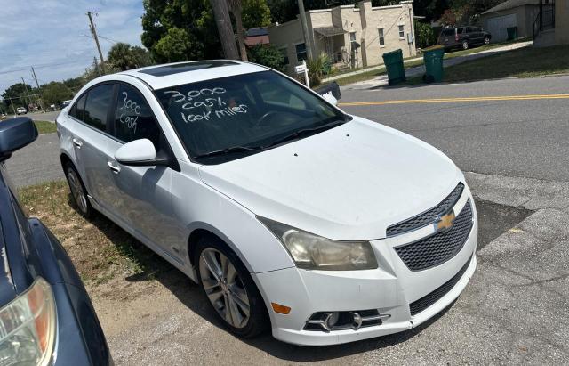 1G1PH5S96B7211030 - 2011 CHEVROLET CRUZE LTZ WHITE photo 1