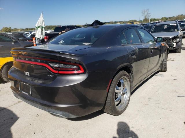 2C3CDXHG3FH772030 - 2015 DODGE CHARGER SXT CHARCOAL photo 4