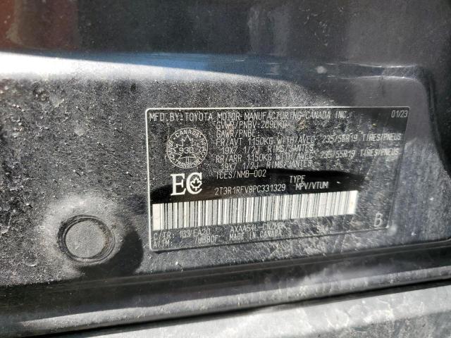 2T3R1RFV8PC331329 - 2023 TOYOTA RAV4 XLE GRAY photo 14