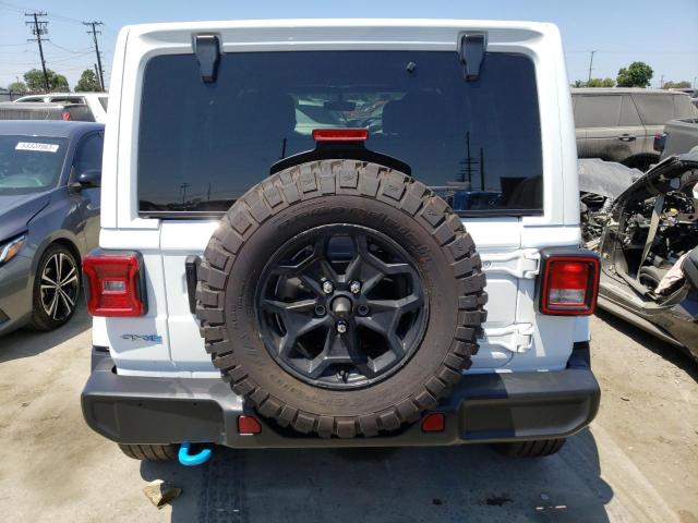 1C4JJXP60PW524759 - 2023 JEEP WRANGLER SAHARA 4XE WHITE photo 6