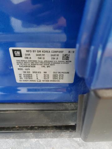 KL4CJASB4JB706208 - 2018 BUICK ENCORE PREFERRED BLUE photo 12