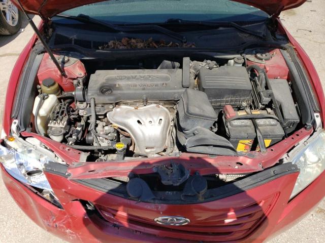 4T1BE46K57U117825 - 2007 TOYOTA CAMRY LE A CE RED photo 11