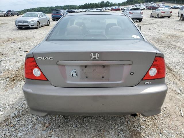 1HGEM22954L046043 - 2004 HONDA CIVIC EX GRAY photo 6