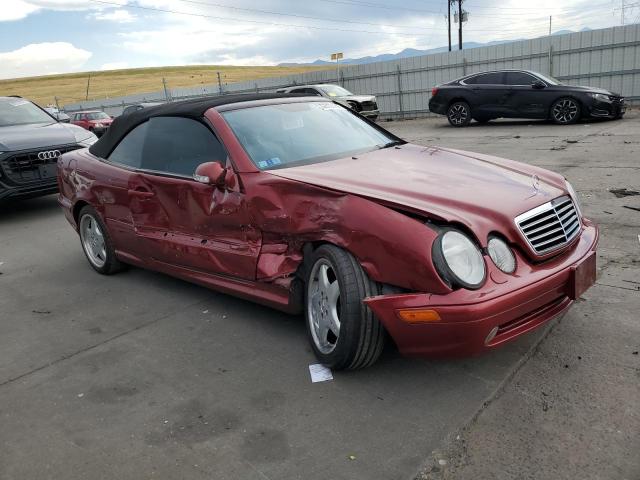 WDBLK70G11T071462 - 2001 MERCEDES-BENZ CLK 430 BURGUNDY photo 4