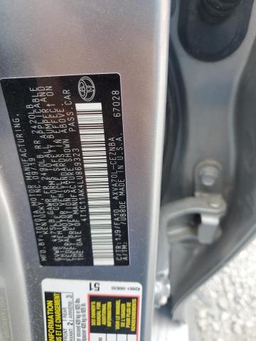 4T1C11AK4LU869323 - 2020 TOYOTA CAMRY LE SILVER photo 13