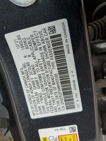 2HGFE2F54NH555385 - 2022 HONDA CIVIC SPORT 石墨色 照片 12