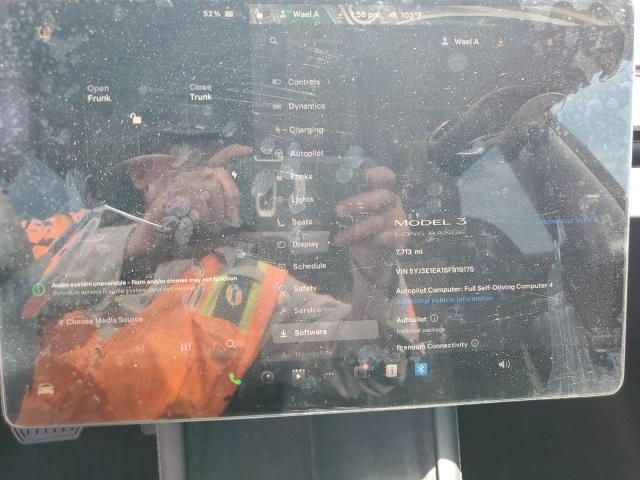 5YJ3E1EA1SF919175 - 2025 TESLA MODEL 3 GRAY photo 9