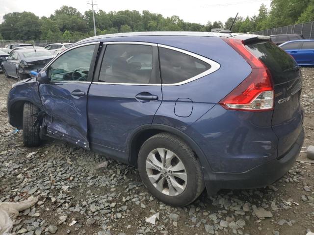 2HKRM3H76EH534208 - 2014 HONDA CR-V EXL BLUE photo 2