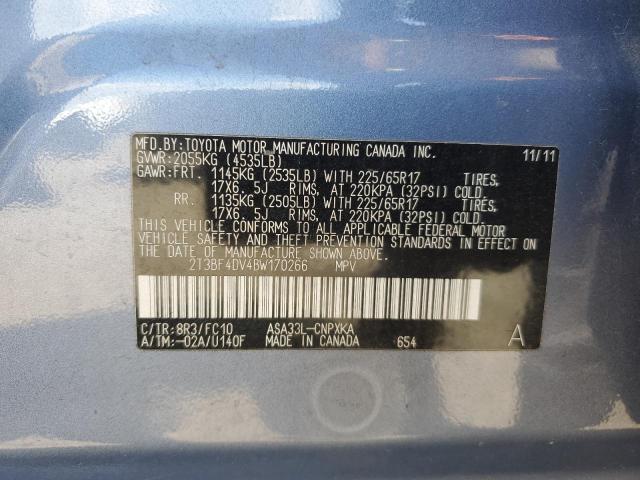 2T3BF4DV4BW170266 - 2011 TOYOTA RAV4 蓝色 照片 13