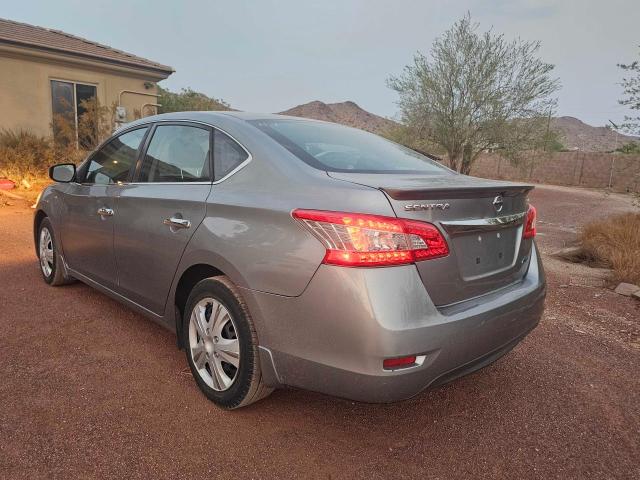 3N1AB7AP6EY283359 - 2014 NISSAN SENTRA S GRAY photo 3