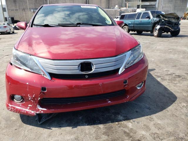 JTHBB1BA7A2020765 - 2010 LEXUS HS 250H RED photo 5