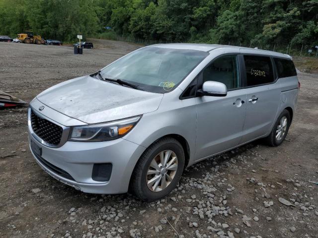 KNDMA5C13G6114162 - 2016 KIA SEDONA L SILVER photo 1