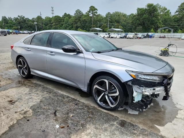 1HGCV1F34MA008710 - 2021 HONDA ACCORD SPORT SILVER photo 4