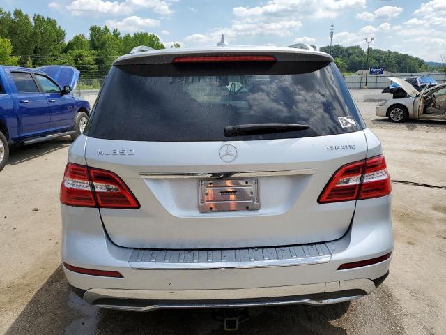 4JGDA5HB1CA034802 - 2012 MERCEDES-BENZ ML 350 4MATIC SILVER photo 6