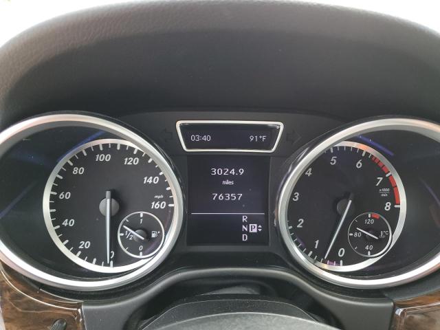 4JGDA5HB1CA034802 - 2012 MERCEDES-BENZ ML 350 4MATIC SILVER photo 9