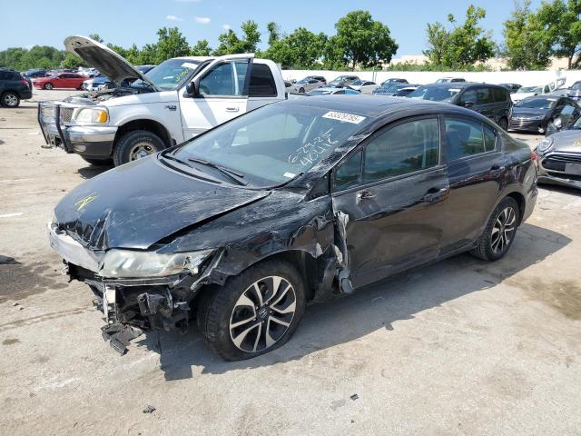 19XFB2F99DE022887 - 2013 HONDA CIVIC EXL BLACK photo 1