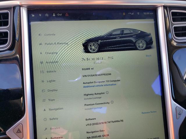 5YJSA1S14EFP53296 - 2014 TESLA MODEL S Qara foto 9