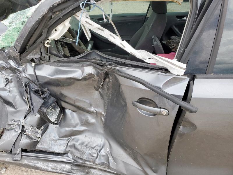 3VW2K7AJ6EM334229 - 2014 VOLKSWAGEN JETTA BASE GRAY photo 7