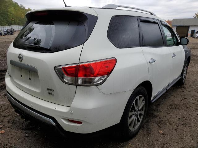 5N1AR2MM4EC625070 - 2014 NISSAN PATHFINDER S WHITE photo 4