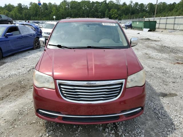 2C4RC1CG0CR117150 - 2012 CHRYSLER TOWN & COU TOURING L MAROON photo 5