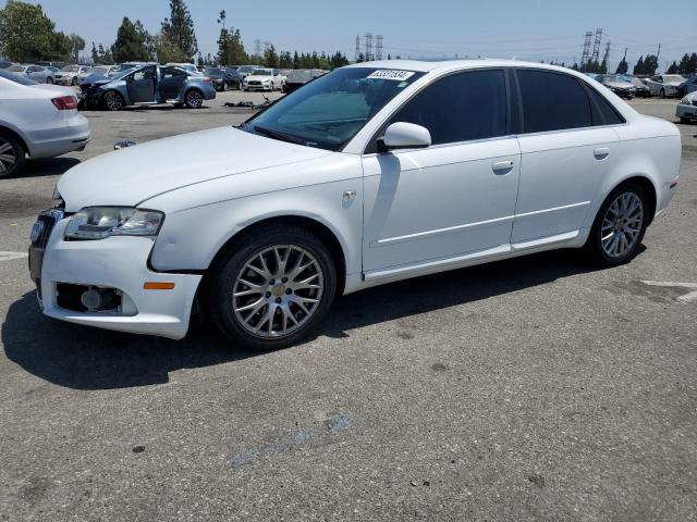 WAUAF78EX8A164757 - 2008 AUDI A4 2.0T WHITE photo 1